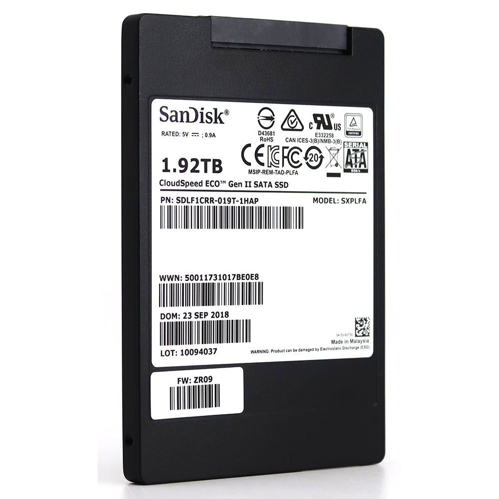 SanDisk CloudSpeed Eco Gen. II SDLF1CRR-019T-1HA1 1.92TB SATA 6Gb/s 2.5" SSD