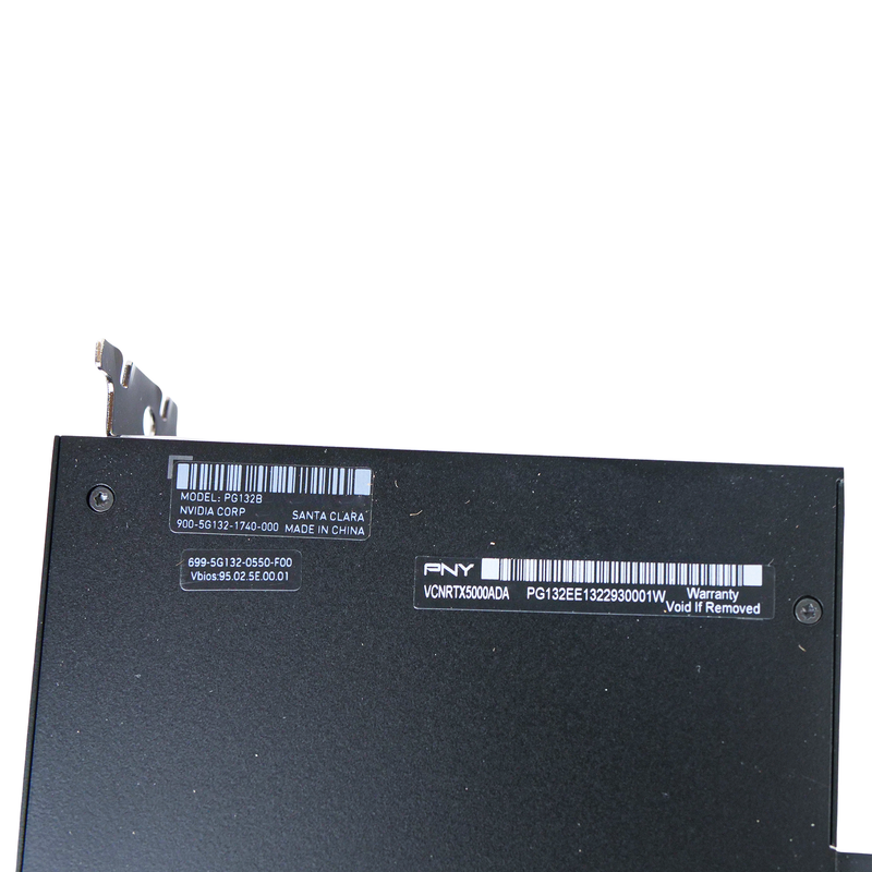PNY Nvidia RTX 5000 VCNRTX5000ADA 32GB GDDR6 PCIe Gen 4.0 x16 Refurbished AI-Powered Workstation Graphics Card