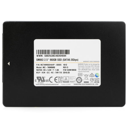 Samsung SM863 MZ7KM960HAHP 960GB MLC SATA 6Gb/s 2.5" SSD, 2 of 7