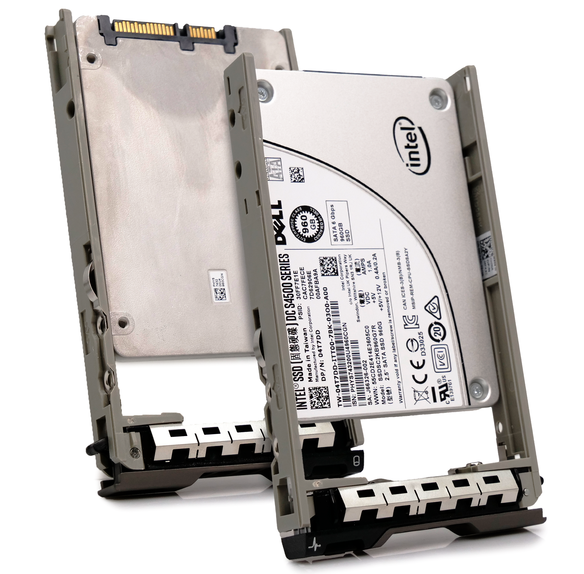 Dell G13 SSDSC2KB960G7R 04T7DD 960GB 7.68 PBW SATA 6Gb/s 3D TLC 2.5in Recertified Solid State Drive