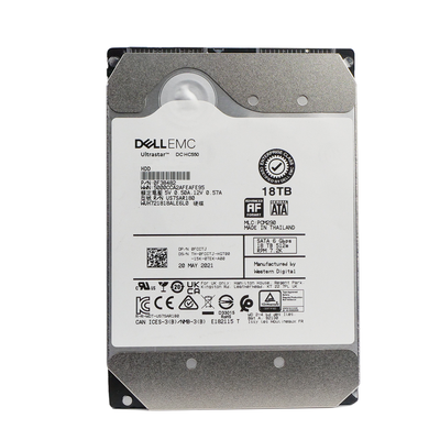 Dell/WD Ultrastar DC HC550 WUH721818ALE6L0 0F38482 18TB 7.2K RPM SATA 6Gb/s 512e 3.5in HDD