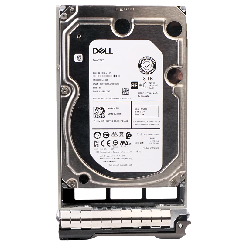 Dell G13 0KRDKK 8TB 7.2K RPM SAS 12Gb/s 512e 256MB 3.5in Refurbished HDD