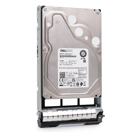 Dell G13 0W2M9N 4TB 7.2K RPM SATA 6Gb/s 512n 3.5in Hard Drive, front side view