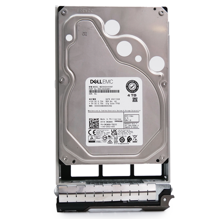 Dell G13 0W2M9N 4TB 7.2K RPM SATA 6Gb/s 512n 3.5in Hard Drive, front view