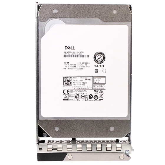 Dell G14 400-BEJV 14TB 7.2K RPM SAS 12Gb/s 512e 256MB 3.5in Refurbished HDD