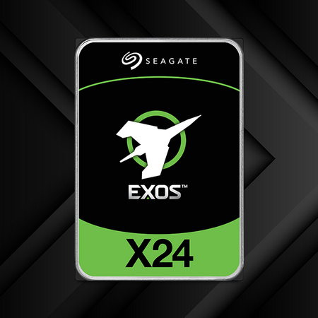 Seagate Exos X24 ST24000NM002H 24TB 7.2K RPM SATA 6Gb/s 512e FastFormat 3.5in Refurbished HDD