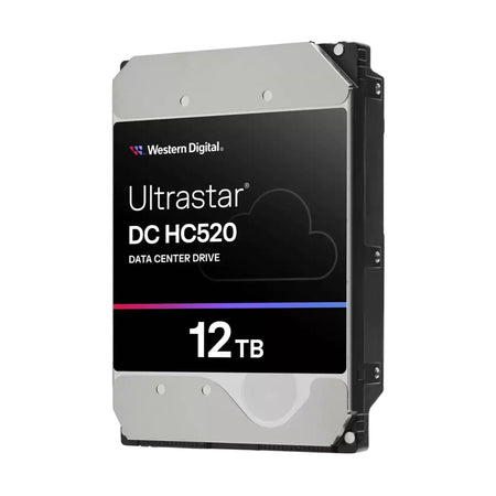 Western Digital Ultrastar DC HC520 HUH721212ALN600 0F29620 12TB 7.2K RPM SATA 6Gb/s 4Kn 256MB 3.5" ISE Power Disable Pin HDD