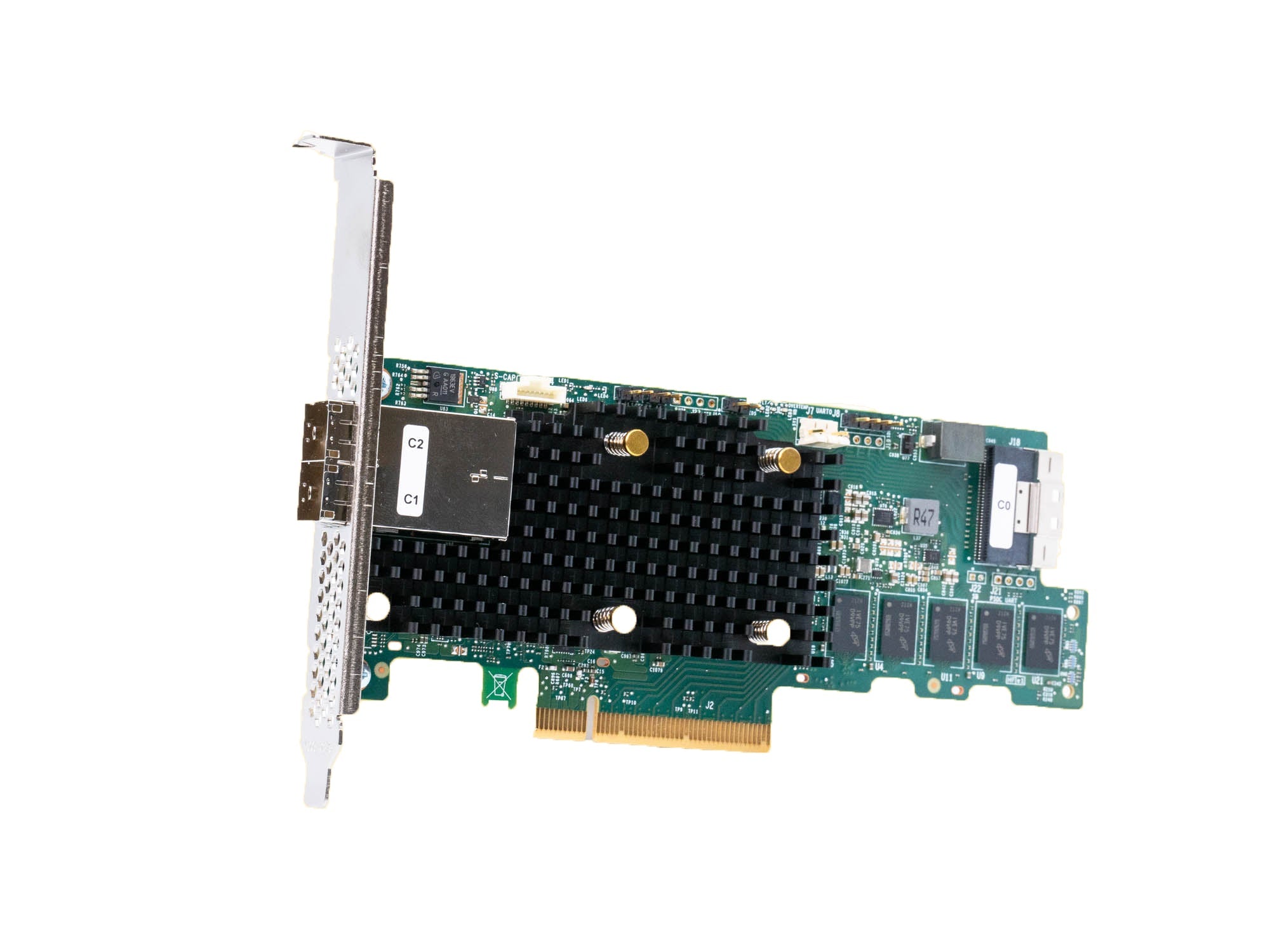 LSI SAS, SATA, NVMe Raid Controller 9580-8i8e PCIe 4.0 PCIe Gen 4.0 x8 8GB/s Full Heightin Recertified