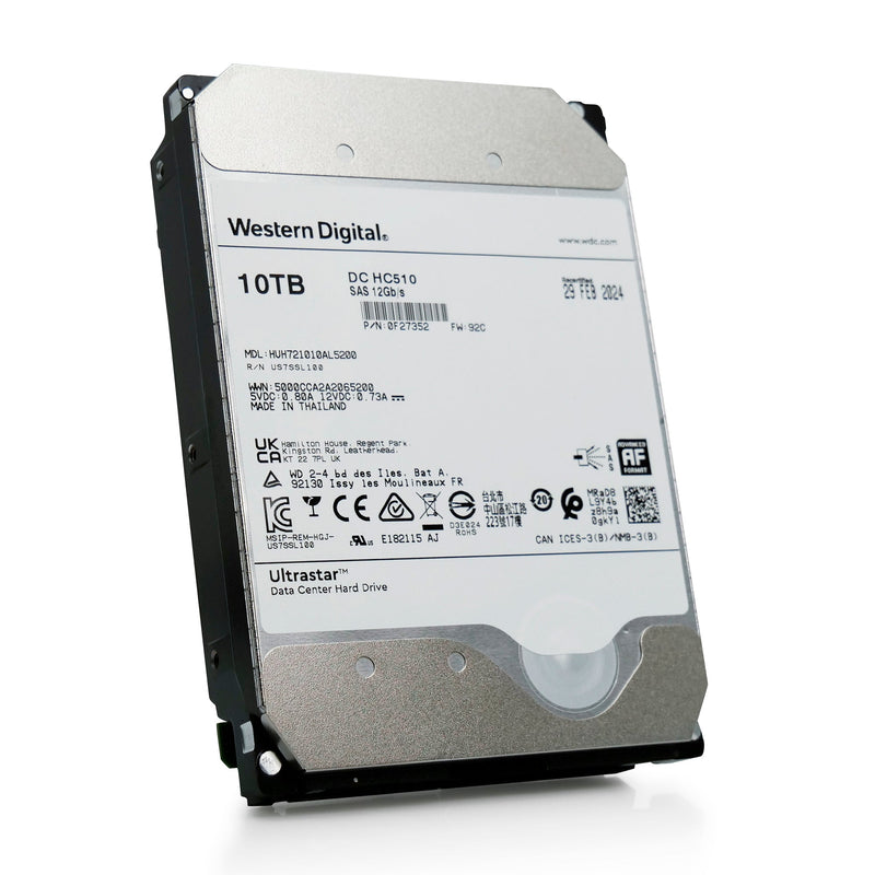 HGST Ultrastar He10 HUH721010AL5200 0F27352 10TB 7.2K RPM SAS 12Gb/s 512e 256MB 3.5" ISE Manufacturer Recertified HDD