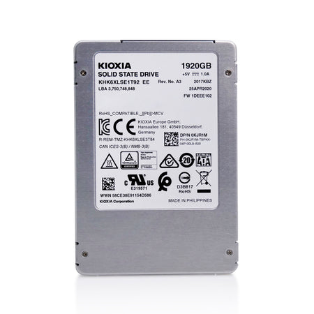 Dell/Kioxia HK6-DC KHK6XLSE1T92 1.92TB SATA 6Gb/s 3D TLC 2.5in Refurbished SSD