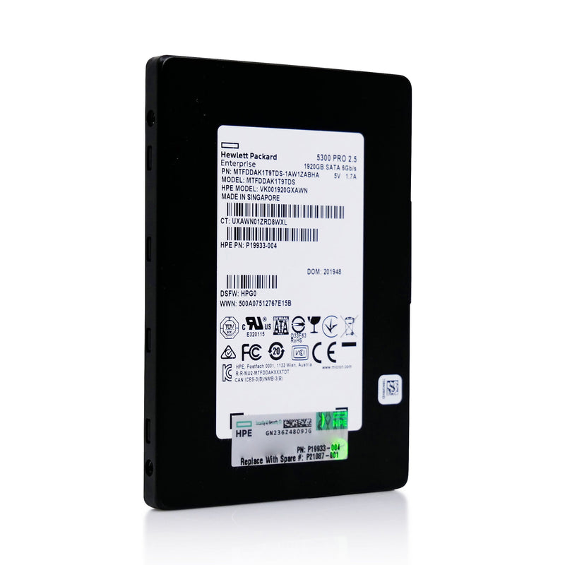 HP VK001920GXAWN 1.92TB SATA 6Gb/s 3D TLC 2.5in Refurbished SSD