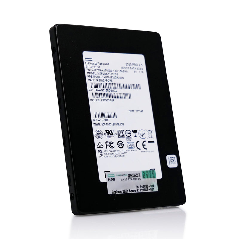 HP VK001920GXAWN 1.92TB SATA 6Gb/s 3D TLC 2.5in Refurbished SSD