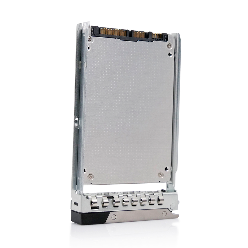 Dell G14 KHK6XLSE1T92 0KJR1M 1.92TB 0.6 DWPD SATA 6Gb/s 3D TLC 3.5in Read Intensive SSD, back slanted view