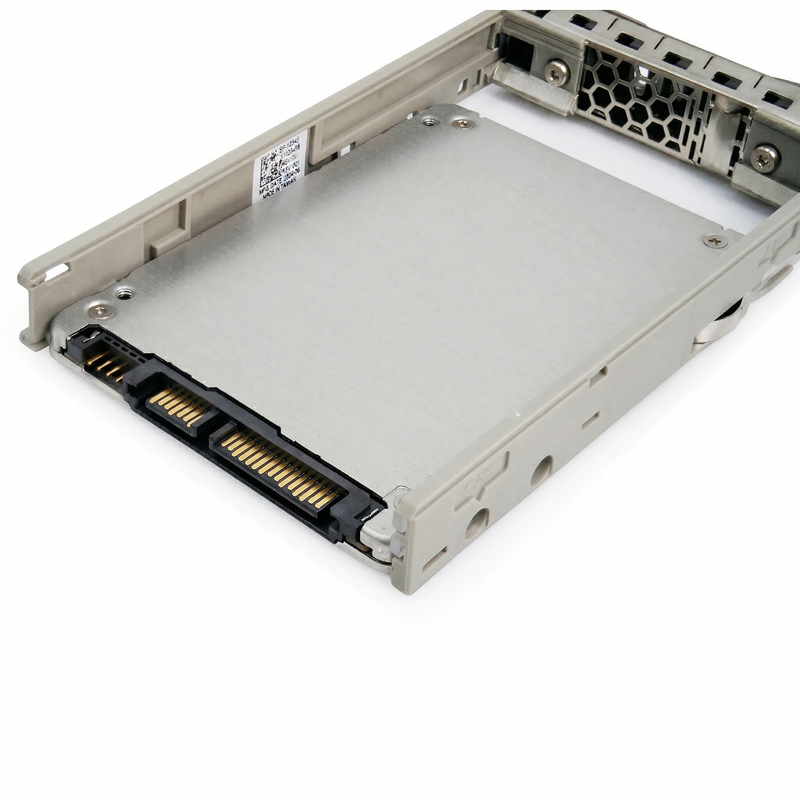 Dell G13 KHK6XLSE1T92 0KJR1M 1.92TB 0.6 DWPD SATA 6Gb/s 3D TLC 3.5in Read Intensive SSD, back tray view