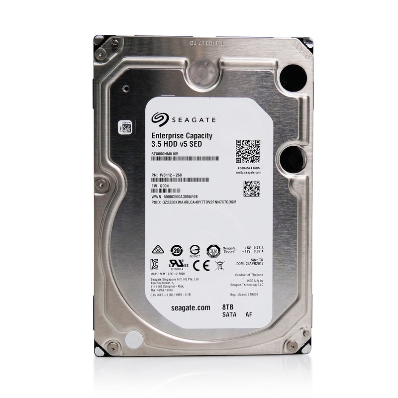 Seagate Exos 7E8 ST8000NM0105 8TB 7.2K RPM SATA 6Gb/s 512e 256MB 3.5" SED Refurbished HDD