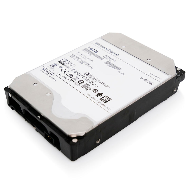 Western Digital Ultrastar DC HC550 WUH721816ALE604 0F38477 16TB 7.2K RPM SATA 6Gb/s 512e 3.5in Power Disable Hard Drive