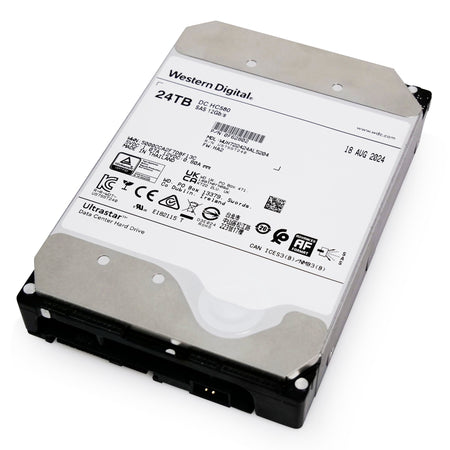 Western Digital Ultrastar DC HC580 WUH722424AL5204 24TB 7.2K RPM SAS 12Gb/s 512e 3.5in Refurbished HDD