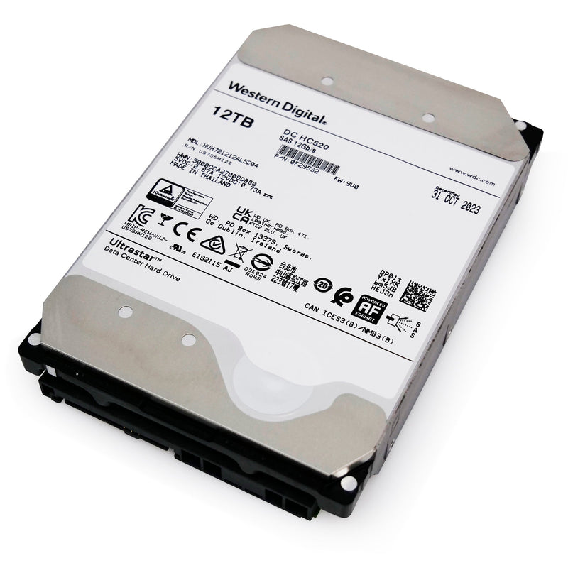 HGST Ultrastar He12 HUH721212AL5204 0F29532 12TB 7.2K RPM SAS 12Gb/s 512e 256MB 3.5" SE Manufacturer Recertified HDD