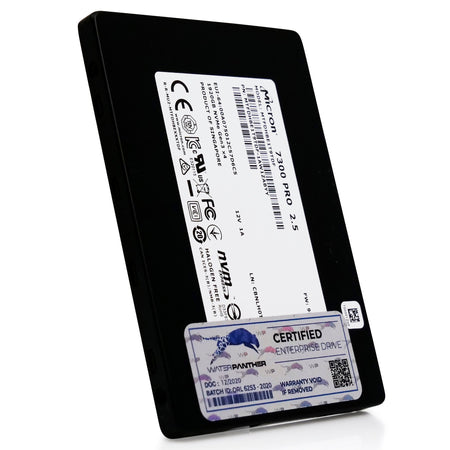 Micron 7300 Pro MTFDHBE1T9TDF-1AW1ZABYY 1.92TB PCIe Gen 3.0 x4 4GB/s 3D TLC U.2 2.5in Solid State Drive