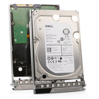 Dell G14 0M40TH 8TB 7.2K RPM SAS 12Gb/s 512e 256MB 3.5in Enterprise Hard Drive, combine angled view