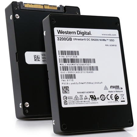 Western Digital/HGST Ultrastar DC SN200 HUSMR7632BDP301 3.2TB PCIe Gen 3.0 x4 4GB/s NVMe 2.5in Enterprise Solid State Drive