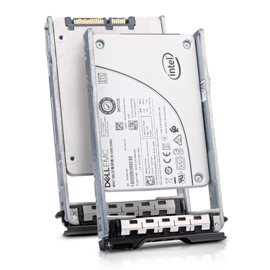 Dell G13 0X31G3 960GB 3 DWPD SATA 6Gb/s 3D TLC 2.5in Mixed Use Solid State Drive, combine angled view