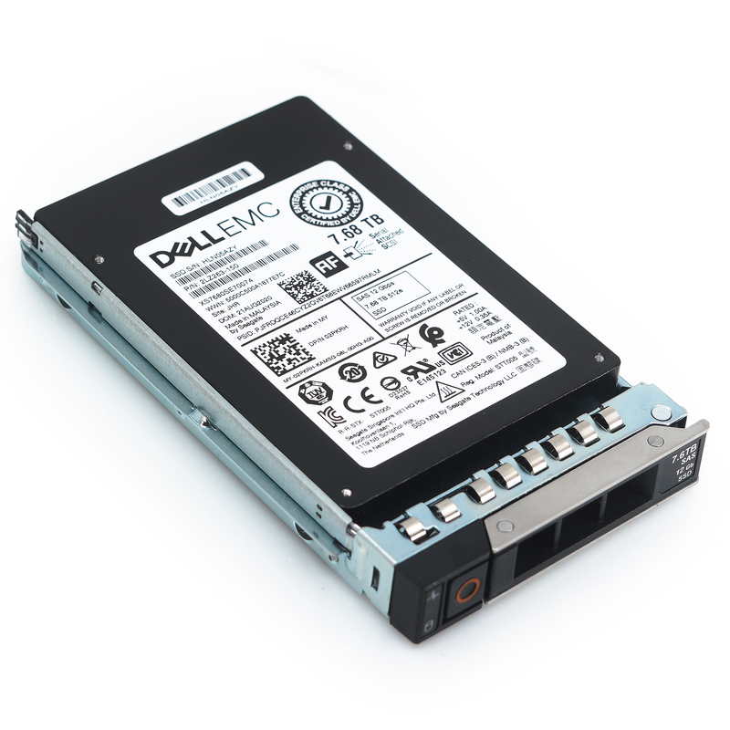 Dell G14 2PKRH XS7680SE70074 7.68TB SAS 12Gb/s 1DWPD Read Intensive 2.5in Solid State Drive - Flat View