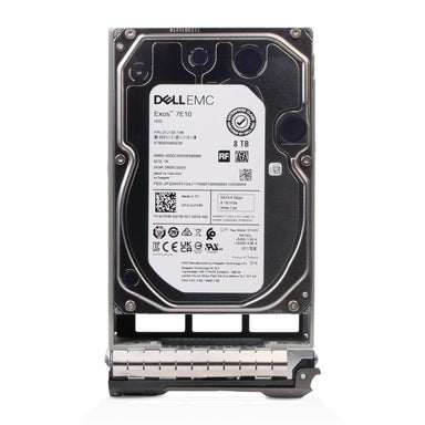 Dell G13 J7W80 8TB 7.2K RPM SATA 6Gb/s 512e 256MB 3.5in Hard Drive, front view