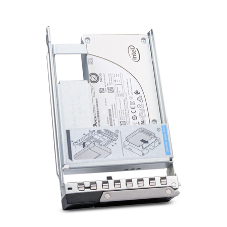 Dell G14 Hybrid 0X31G3 960GB 3 DWPD SATA 6Gb/s 3D TLC 2.5in Mixed Use Solid State Drive, front angled view