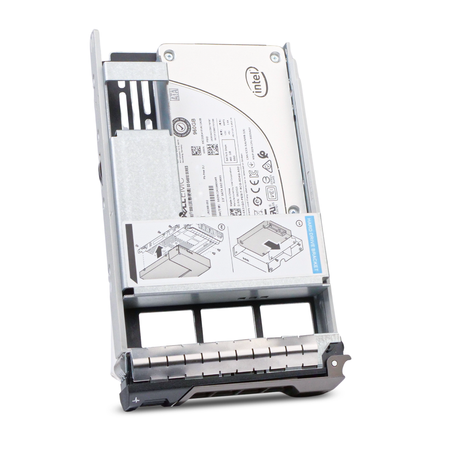 Dell G13 Hybrid 0X31G3 960GB 3 DWPD SATA 6Gb/s 3D TLC 2.5in Mixed Use Solid State Drive, front angled view