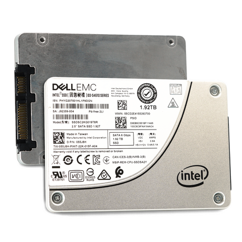 Dell S4610 55J8H SSDSC2KG019T8R 1.92TB SATA 6Gb/s 3DWPD Mixed Use 2.5in Refurbished SSD
