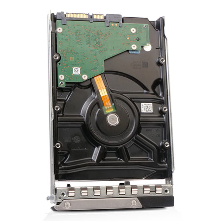 Dell G14 J7W80 8TB 7.2K RPM SATA 6Gb/s 512e 256MB 3.5in Hard Drive, back angled view