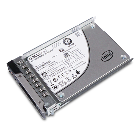 Dell G14 0X31G3 960GB 3 DWPD SATA 6Gb/s 3D TLC 2.5in Mixed Use Solid State Drive, front angled bottom view