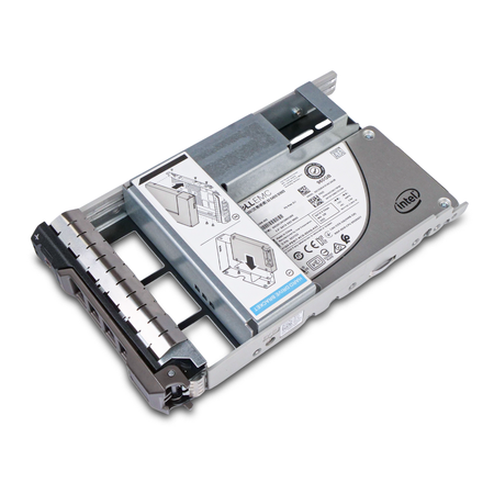 Dell G13 Hybrid 0X31G3 960GB 3 DWPD SATA 6Gb/s 3D TLC 2.5in Mixed Use Solid State Drive, front angled bottom view