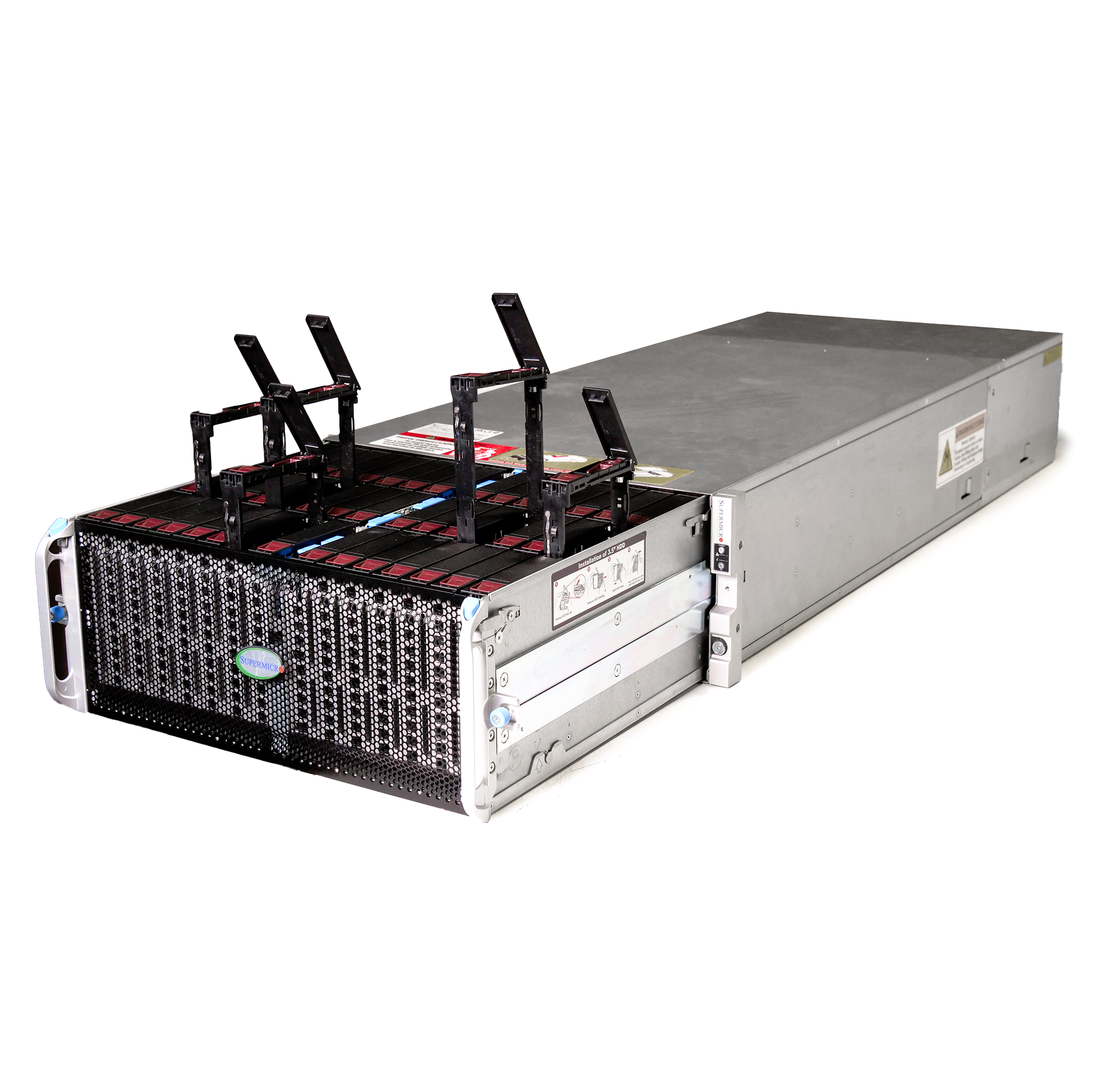 Supermicro SuperChassis 90-Bay SATA JBOD 4U Rackmount Front-Load Disk ...