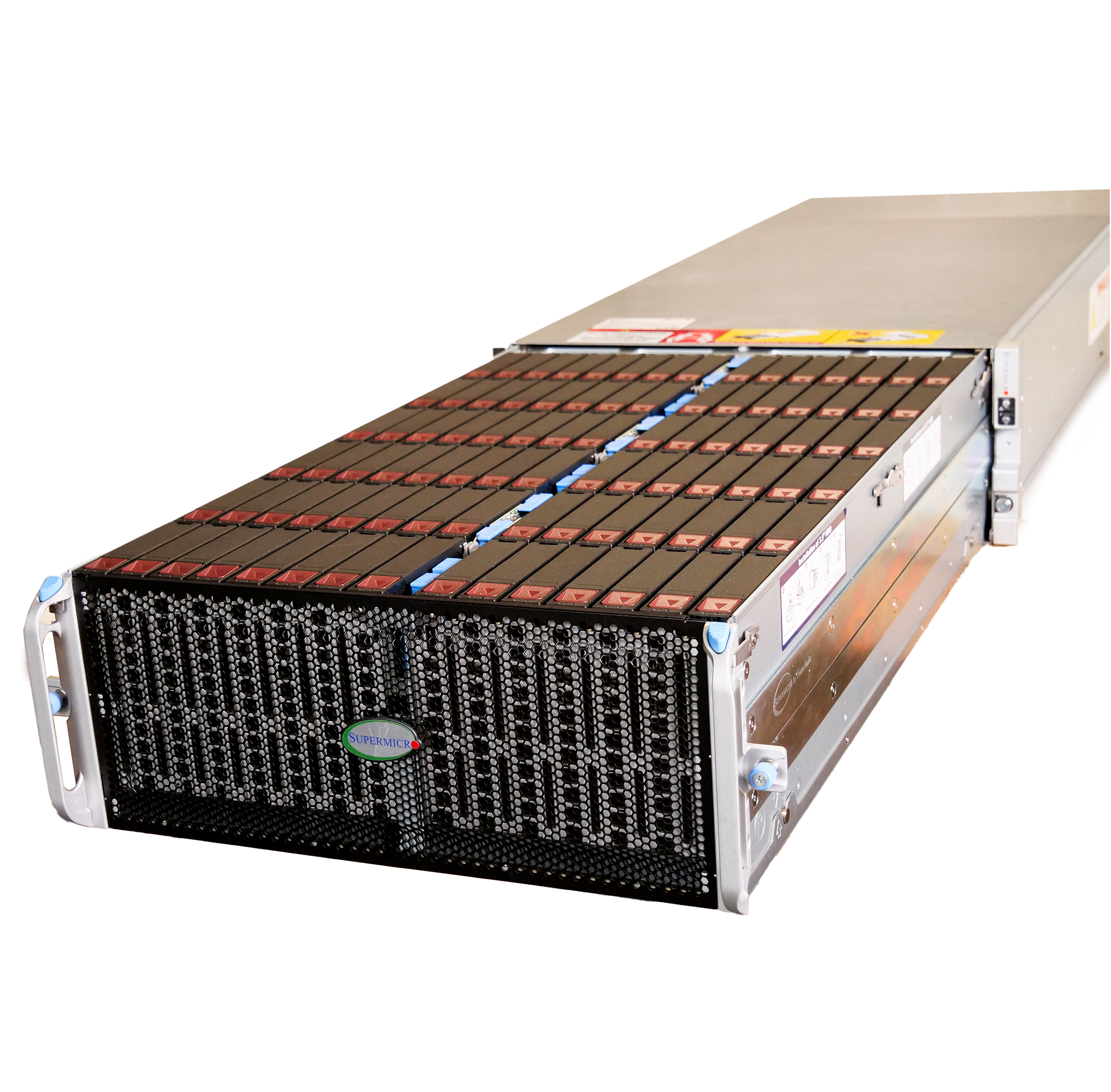 Supermicro SuperChassis 90-Bay SATA JBOD 4U Rackmount Front-Load Disk Shelf Storage Array 947HE1C-R2K05 | 90-Bay Data Center JBOD Enclosure | Up to 2.5PB