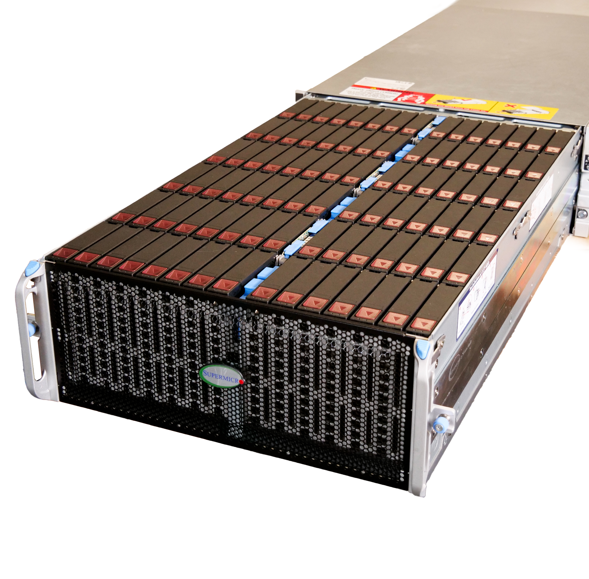 Supermicro SuperChassis 90-Bay SATA JBOD 4U Rackmount Front-Load Disk Shelf Storage Array 947HE1C-R2K05 | 90-Bay Data Center JBOD Enclosure | Up to 2.5PB