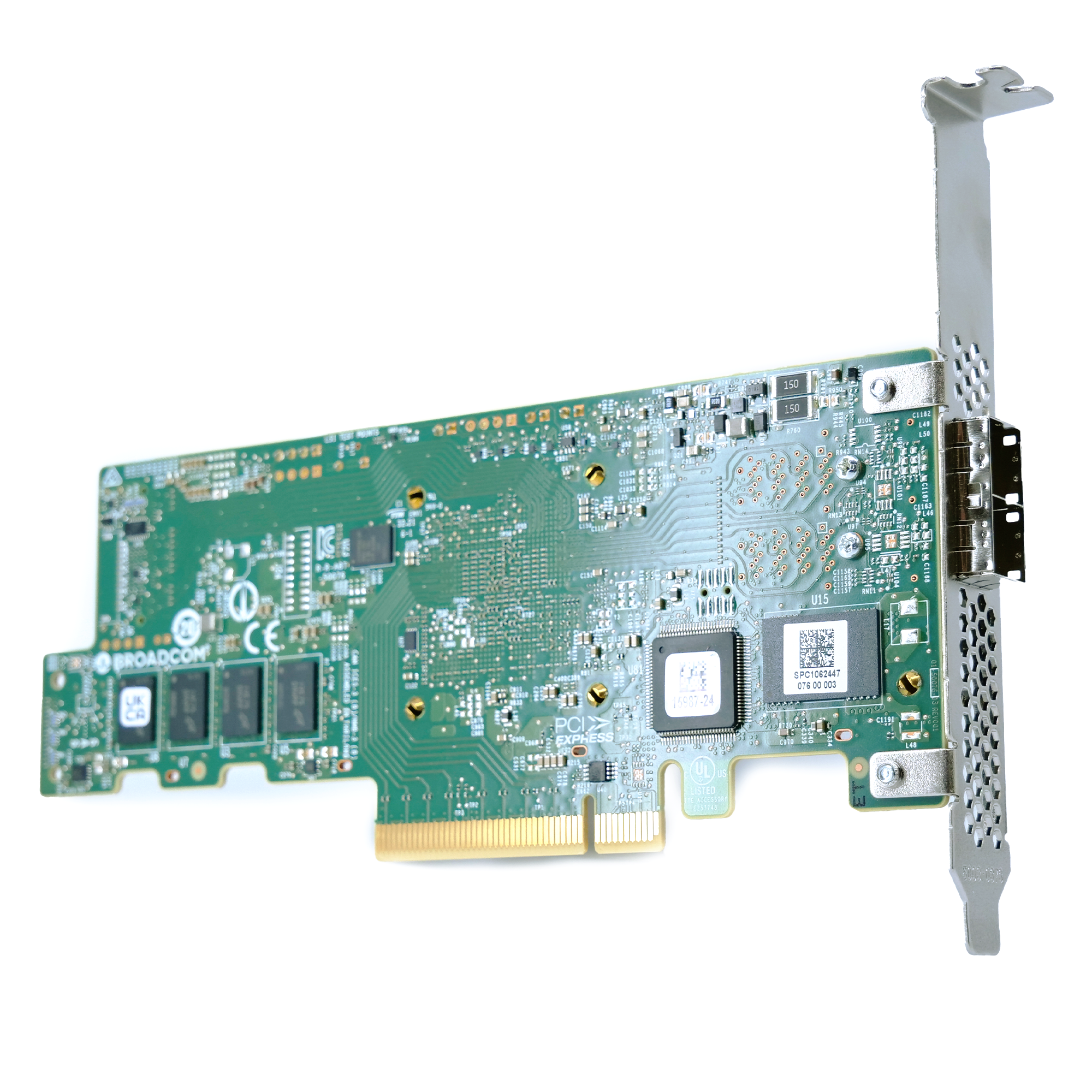 LSI SAS, SATA, NVMe Raid Controller 9580-8i8e PCIe Gen 4.0 x8 16GB/s Full Height Refurbished