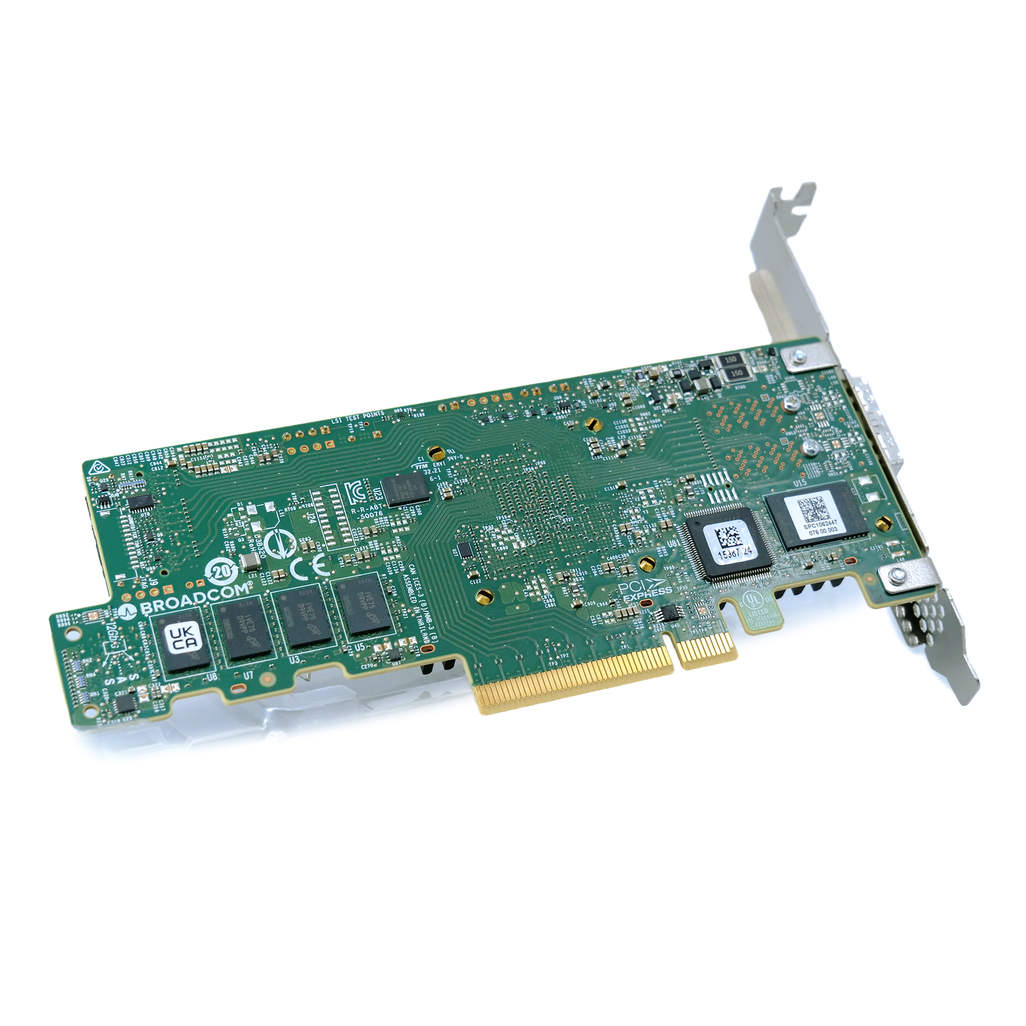 LSI SAS, SATA, NVMe Raid Controller 9580-8i8e PCIe Gen 4.0 x8 16GB/s Full Height Refurbished