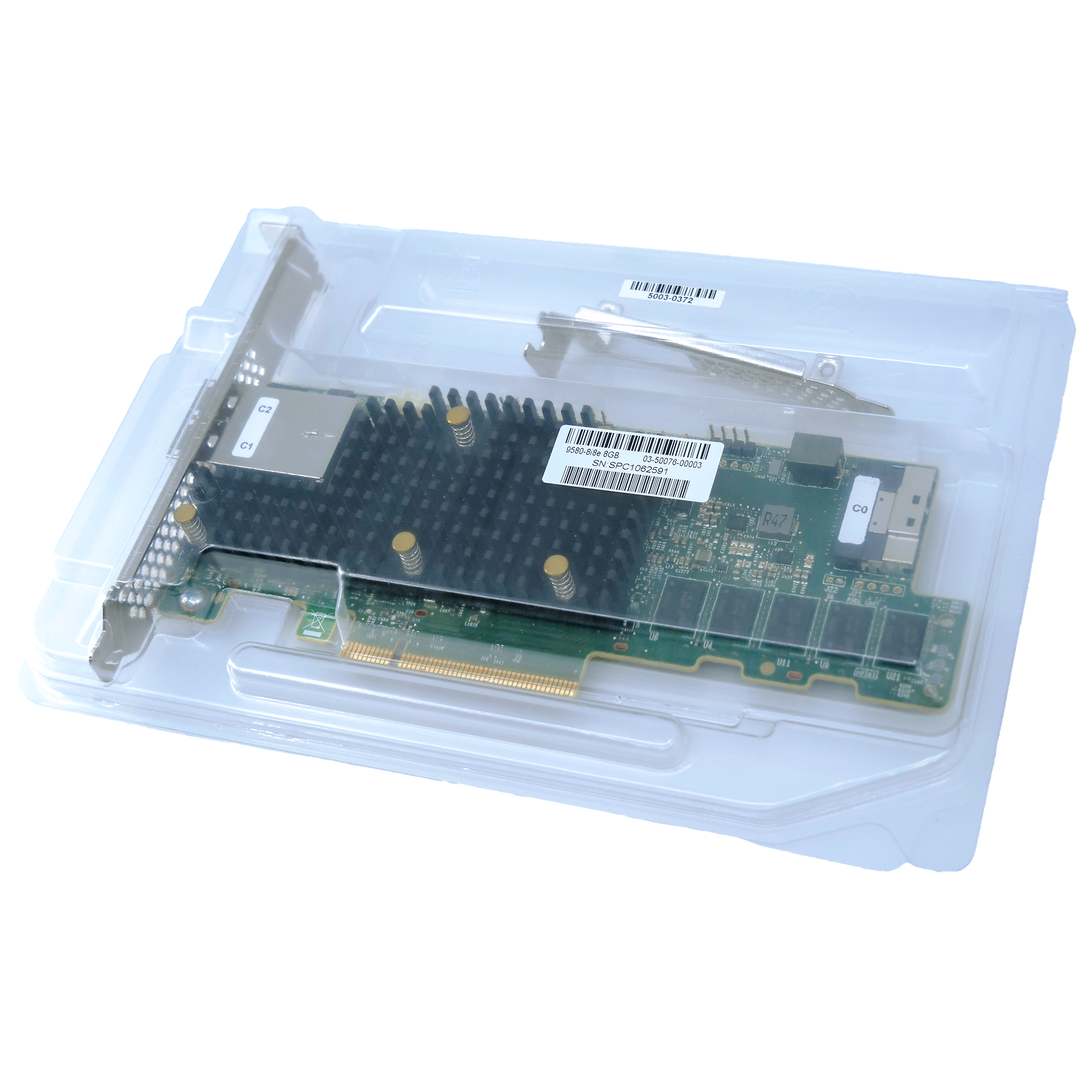 LSI SAS, SATA, NVMe Raid Controller 9580-8i8e PCIe Gen 4.0 x8 16GB/s Full Height Refurbished