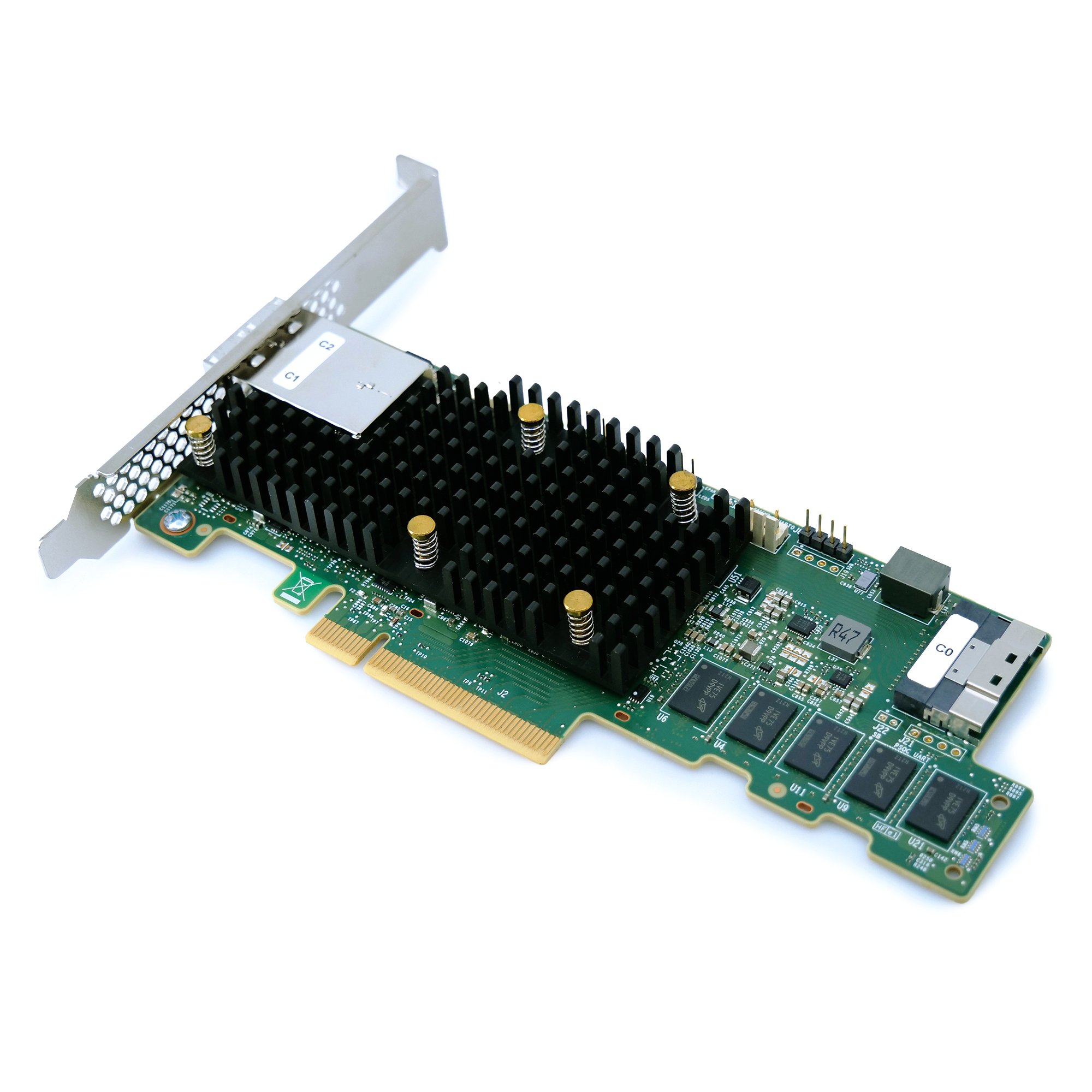 LSI SAS, SATA, NVMe Raid Controller 9580-8i8e PCIe Gen 4.0 x8 16GB/s Full Height Refurbished