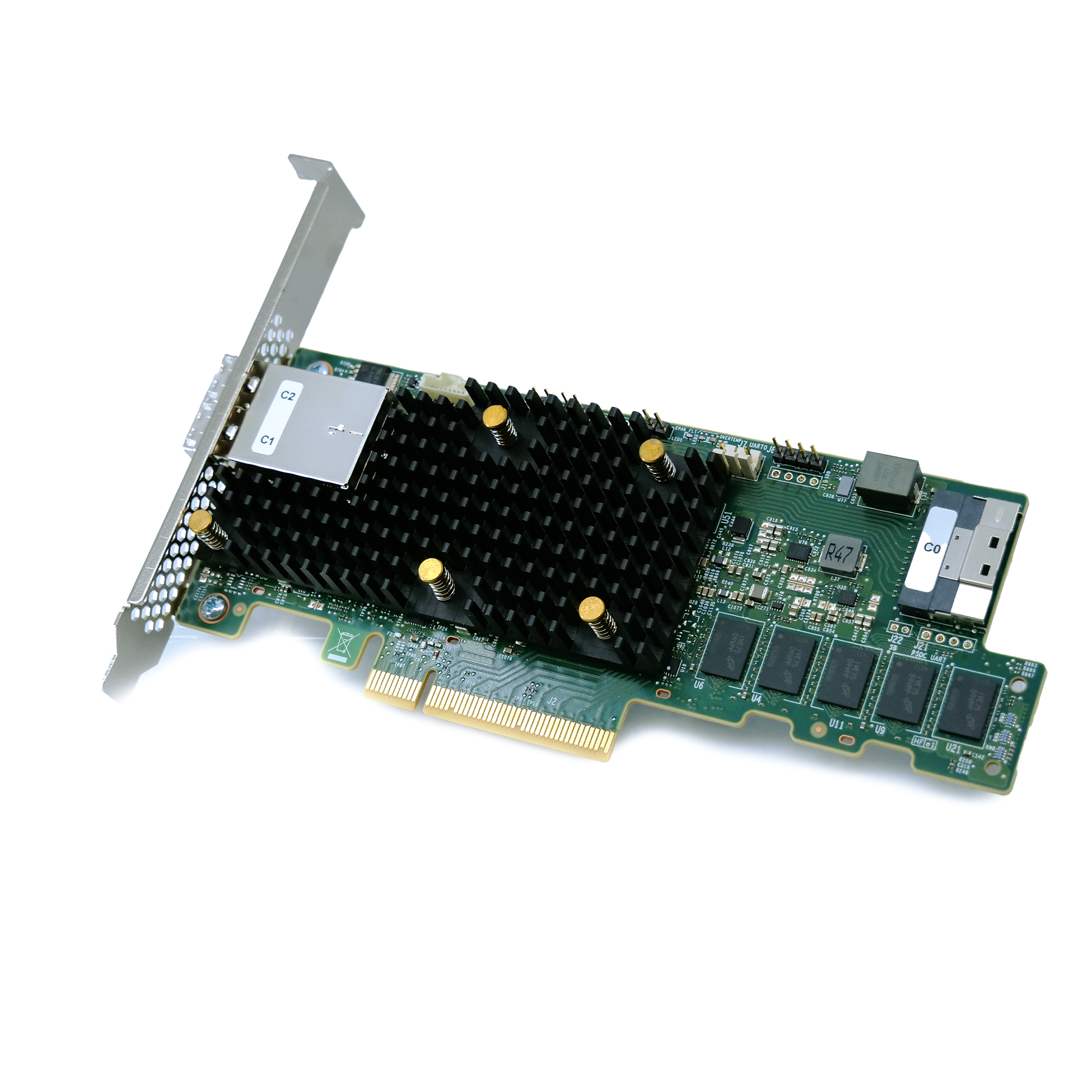 LSI SAS, SATA, NVMe Raid Controller 9580-8i8e PCIe Gen 4.0 x8 16GB/s Full Height Refurbished