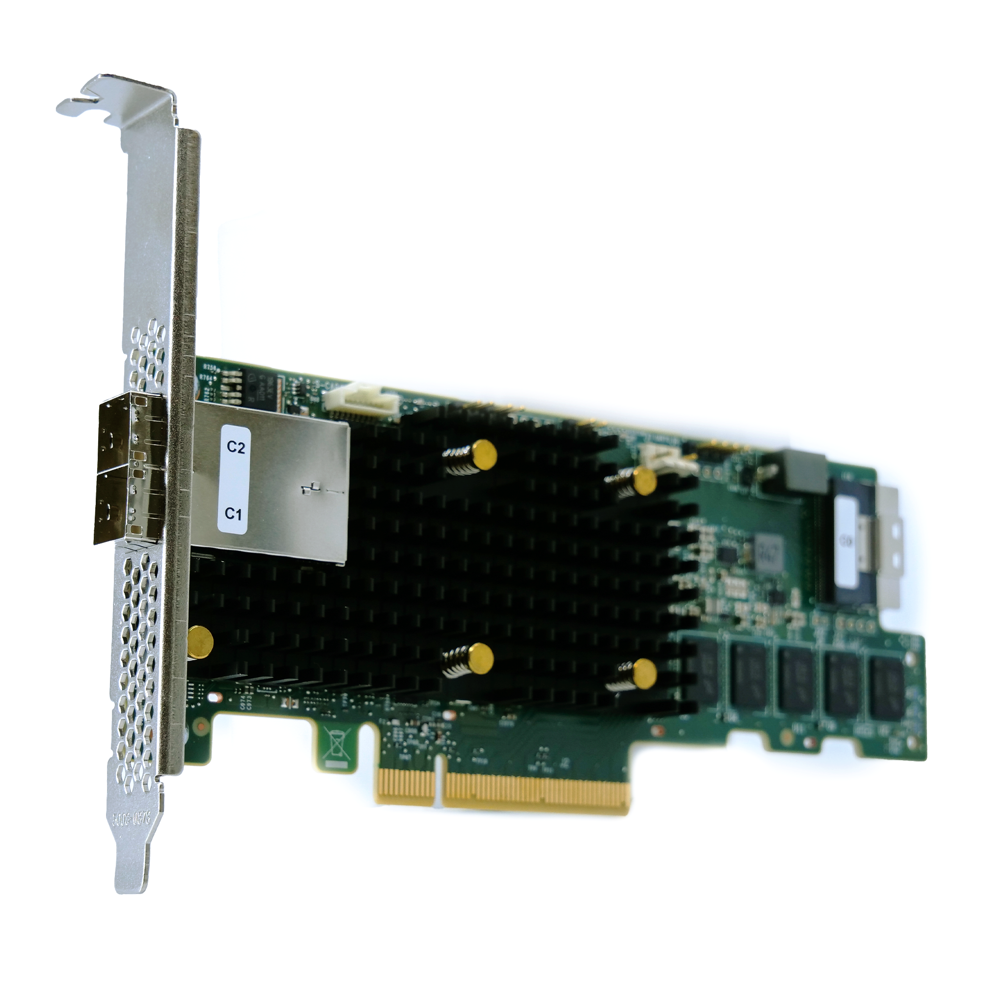 LSI SAS, SATA, NVMe Raid Controller 9580-8i8e PCIe Gen 4.0 x8 16GB/s Full Height Refurbished