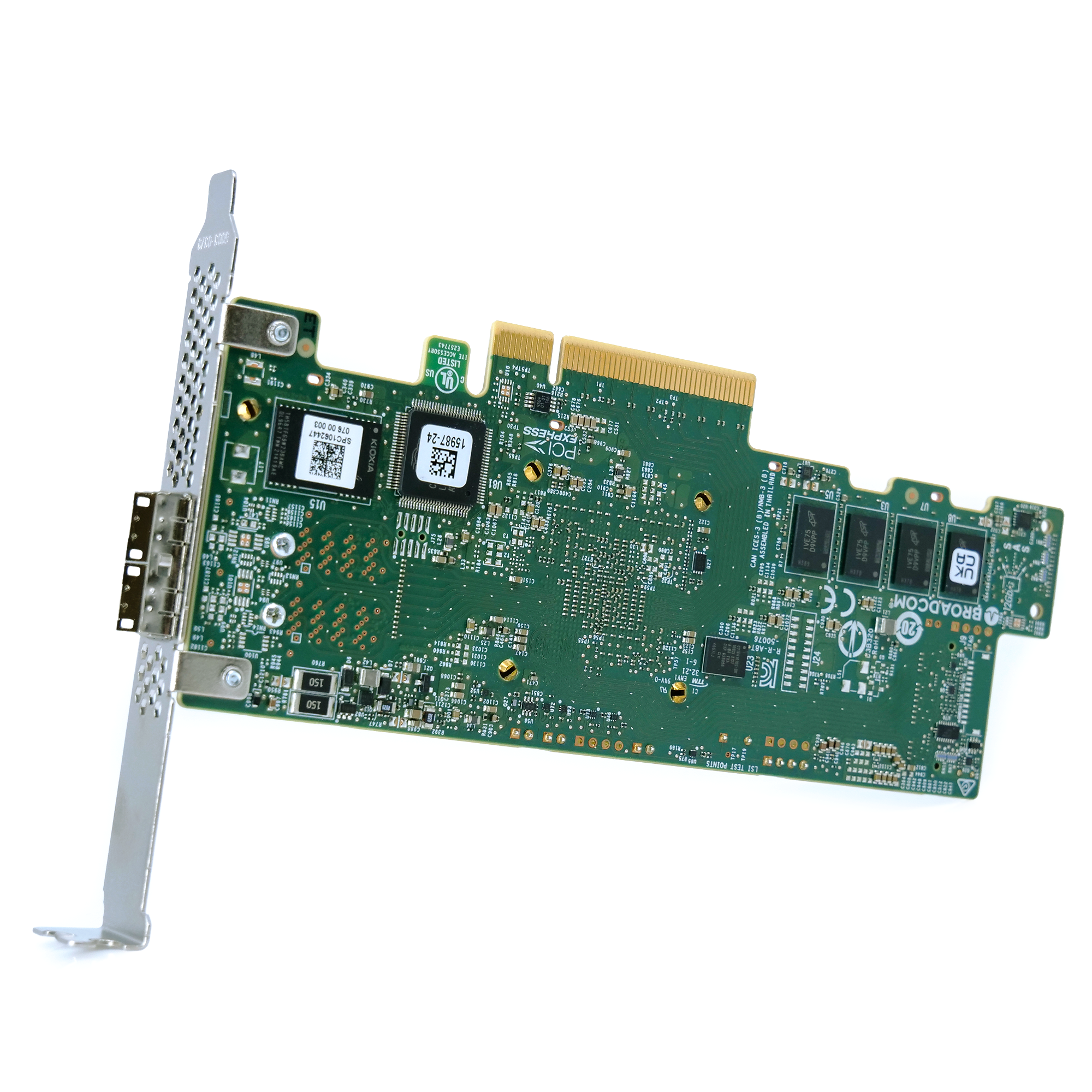 LSI SAS, SATA, NVMe Raid Controller 9580-8i8e PCIe Gen 4.0 x8 16GB/s Full Height Refurbished