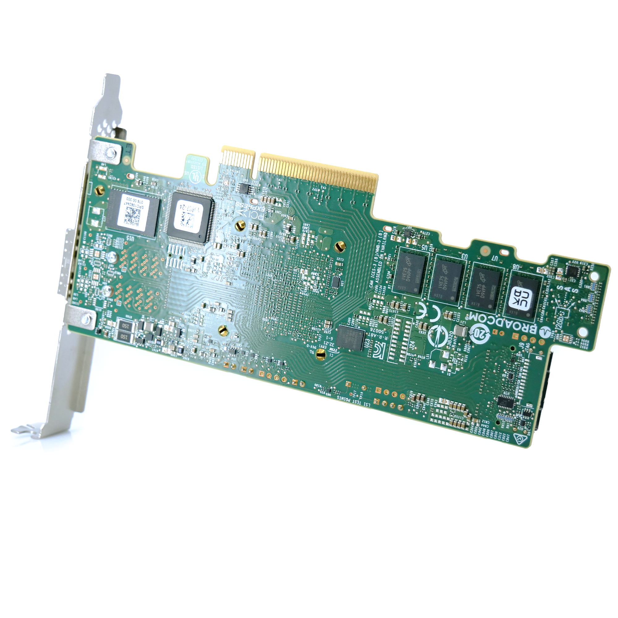 LSI SAS, SATA, NVMe Raid Controller 9580-8i8e PCIe Gen 4.0 x8 16GB/s Full Height Refurbished