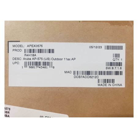 HPE Aruba AP-575 APEX0575 Wi-Fi 6 802.11ax Dual Radio Outdoor Access Point