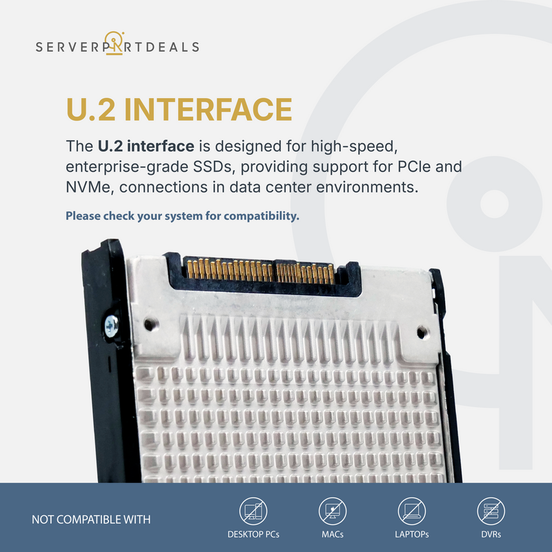 Intel DC P4510 SSDPE2KX080T8 8TB PCIe Gen 3.1 x4 4GB/s 2.5" AES 256-bit SSD