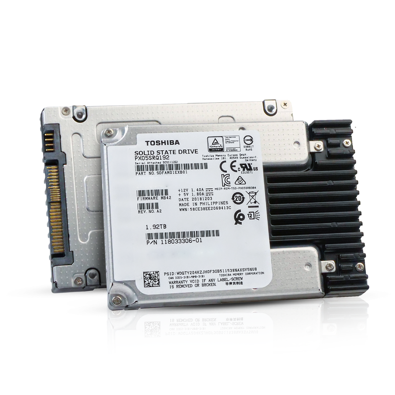 Toshiba PX05S PX05SRQ192 1.92TB 1 DWPD SAS 12Gb/s MLC 2.5in Refurbished SSD