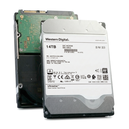 Western Digital Ultrastar DC HC530 WUH721414AL5204 0F31052 14TB 7.2K RPM SAS 12Gb/s 512e 3.5in Refurbished HDD