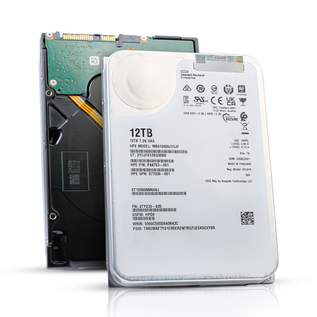 HP/Seagate Exos X16 ST12000NM006J 12TB 7.2K RPM SAS 12Gb/s 512e 256MB 3.5in Refurbished HDD